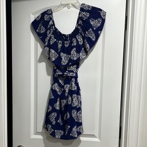 Yumi Kim Blue and White Silk Sundress